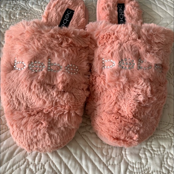 NIB Bebe Charee Womens Faux Fur Slippers - Picture 5 of 5